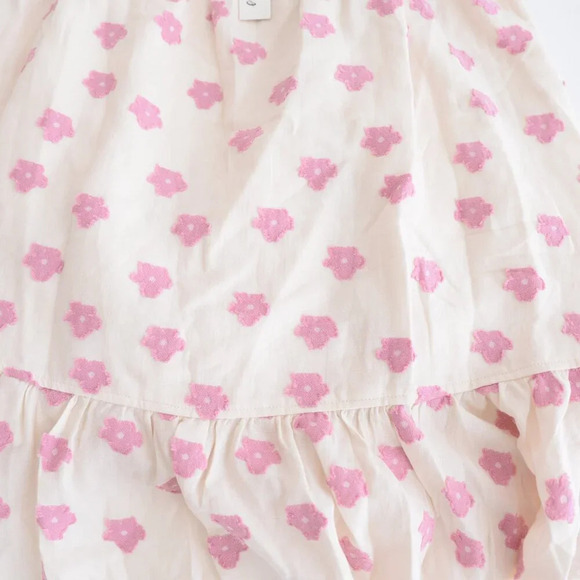 For Love & Lemons Olea Mini White w Pink Floral Mini Dress M NWT - Picture 6 of 10